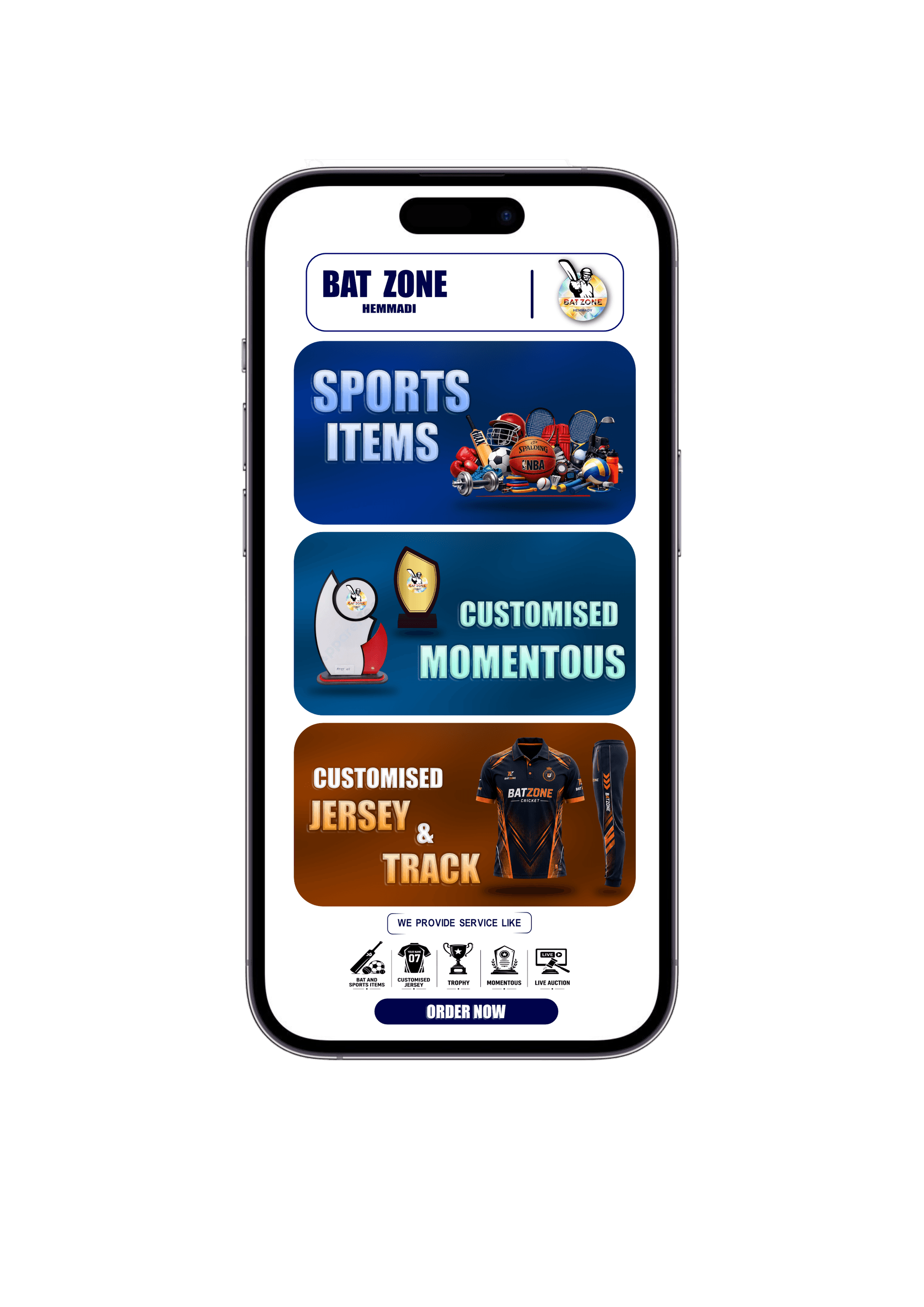 BatZone Transfer Screen